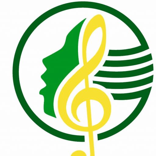 Das Logo des Chorverbandes Westerwald mit Gesicht und Notenschlüssel