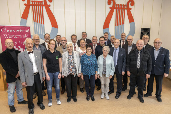 Der Chorverband Westerwald ehrt Choraktive der Chorgruppe Nord